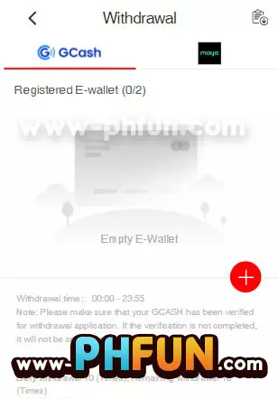 Withdraw from PHFUN